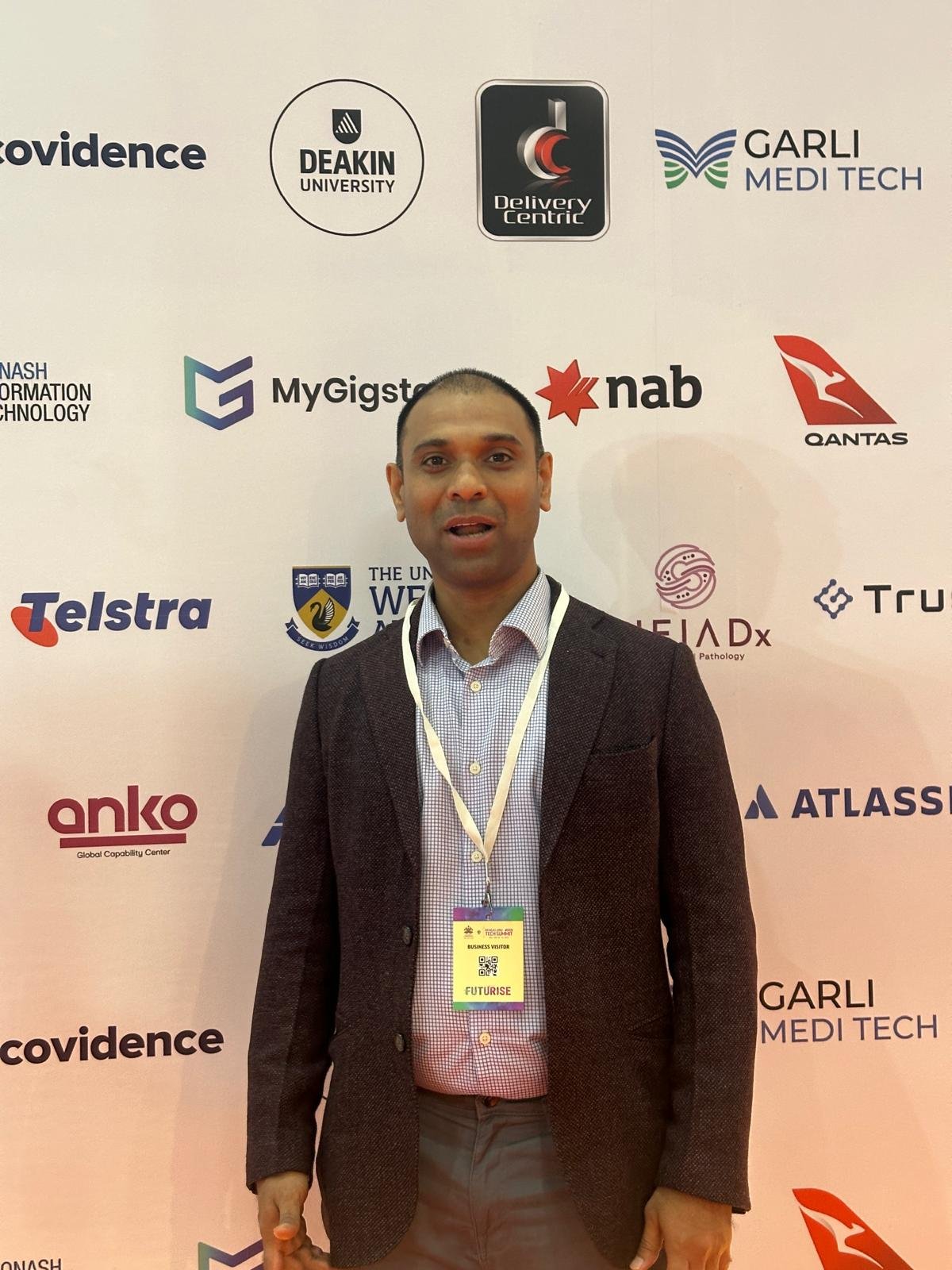 Mahipal Katha at the Australian DigiTech Mission alongside Atlassian, Telstra and Qantas